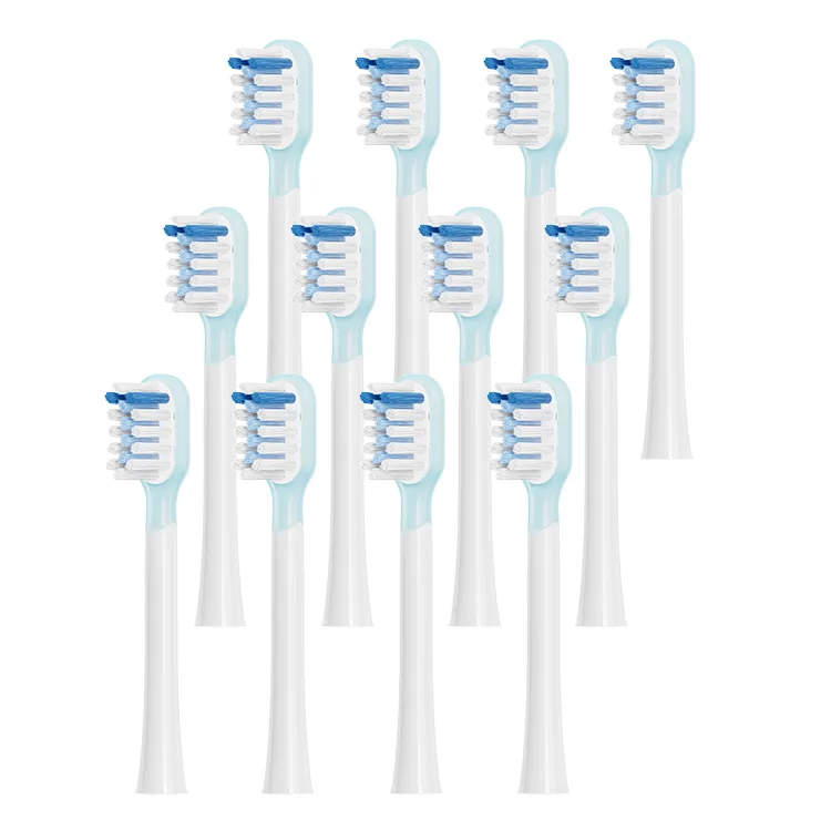 Сменные насадки для зубной щетки SICHENG, Original Factory Cushioning Care Upgraded Cleaning[Compatible with Laveon Blue]12 Pcs