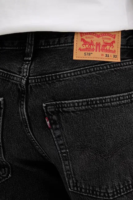 Джинсы свободного кроя 578 багги Levi's, черный — фото 4