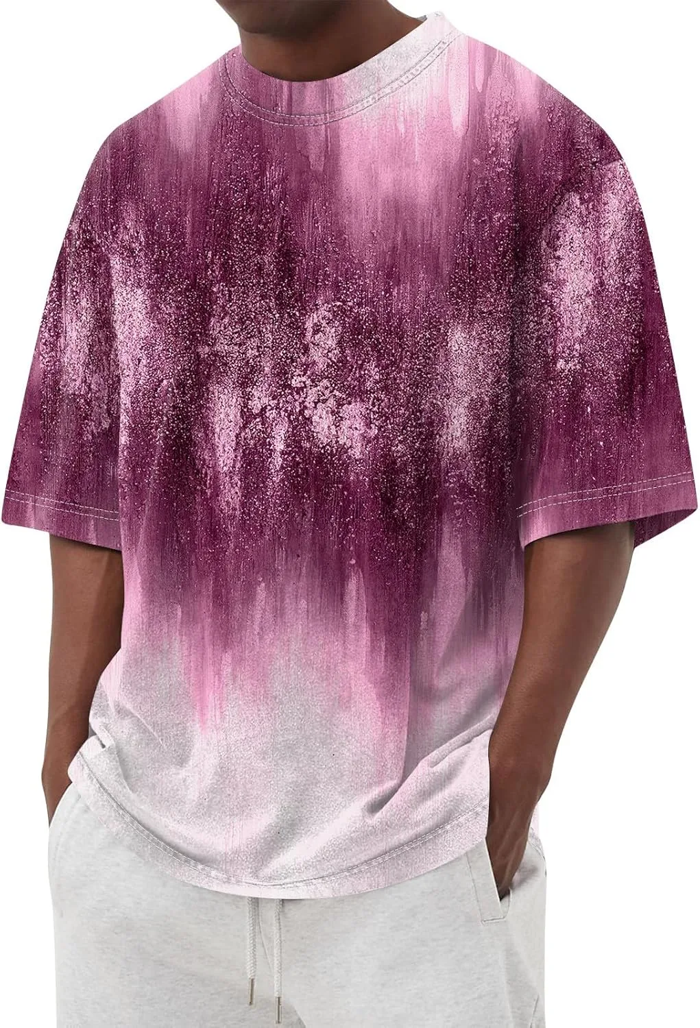 

Мужская футболка Wenkomg1 с коротким рукавом и принтом, S-5XL