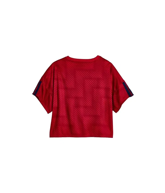 Футболка с принтом Aop World Soccer Top Adidas Kids, Pure Ruby — фото 2