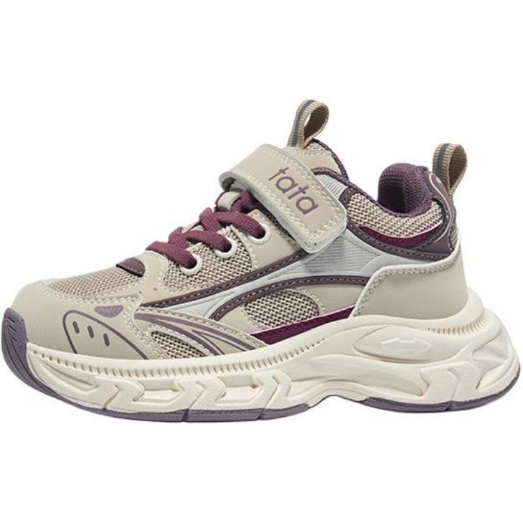 

Нескользящие износостойкие низкие повседневные кроссовки для детей TATA, фиолетовый