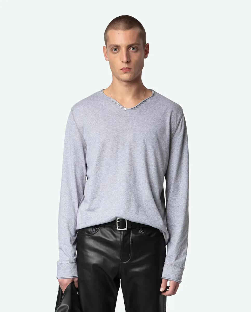 

Tunisien Monastir мужская футболка с длинным рукавом Zadig & Voltaire, серый