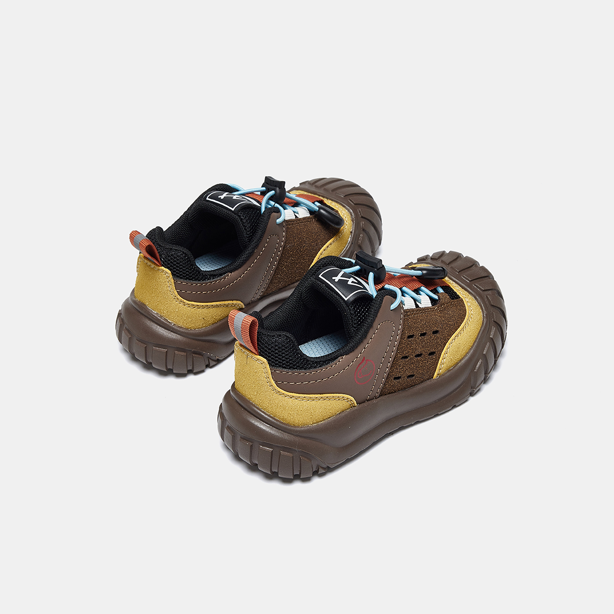 Synthetic Leather, Textile, Anti Kick And Abrasion Resistant, Low top, Kids' Outdoor Shoes, Kids' MQD, черный зеленый — фото 4