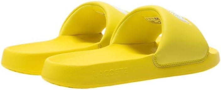 Lacoste мужские сандалии Serve Slide 1.0, Yellow & White Croc — фото 3