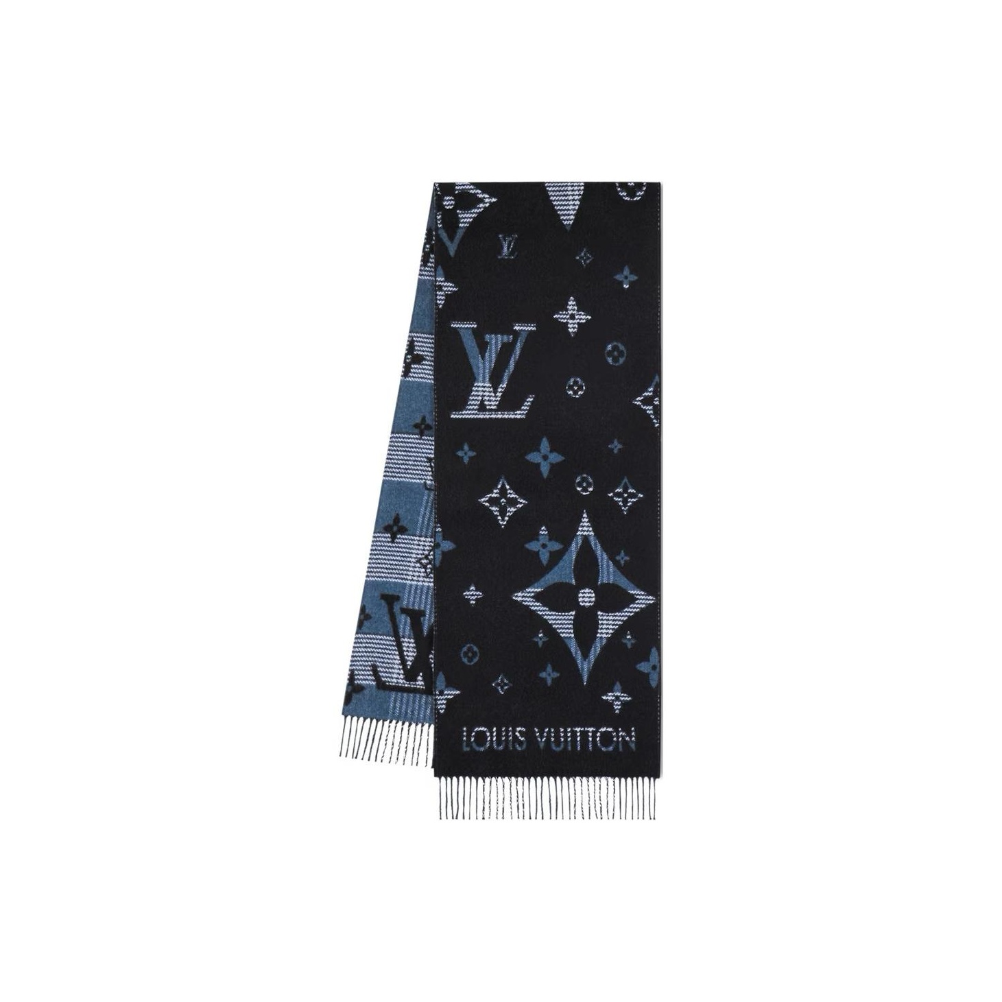 

LOUIS VUITTON Шарф в клетку, Black