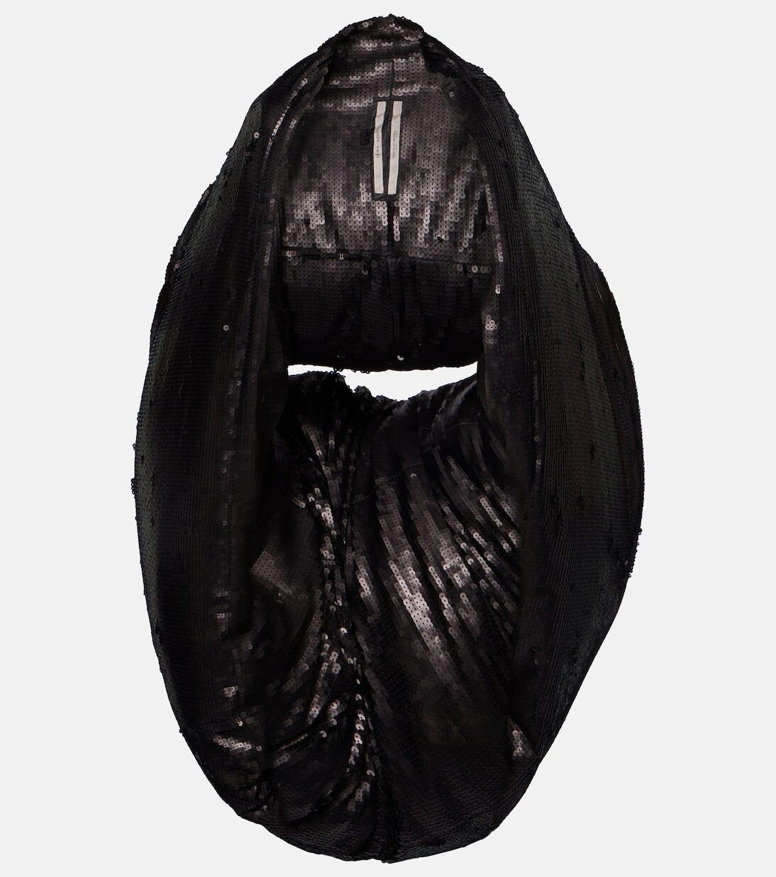 

Пуховик с пайетками Rick Owens, черный