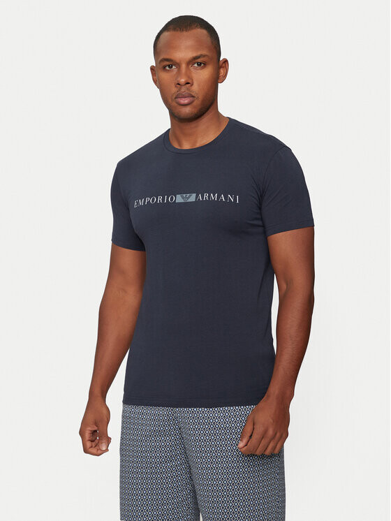 

Футболка стандартного кроя Emporio Armani Underwear, синий