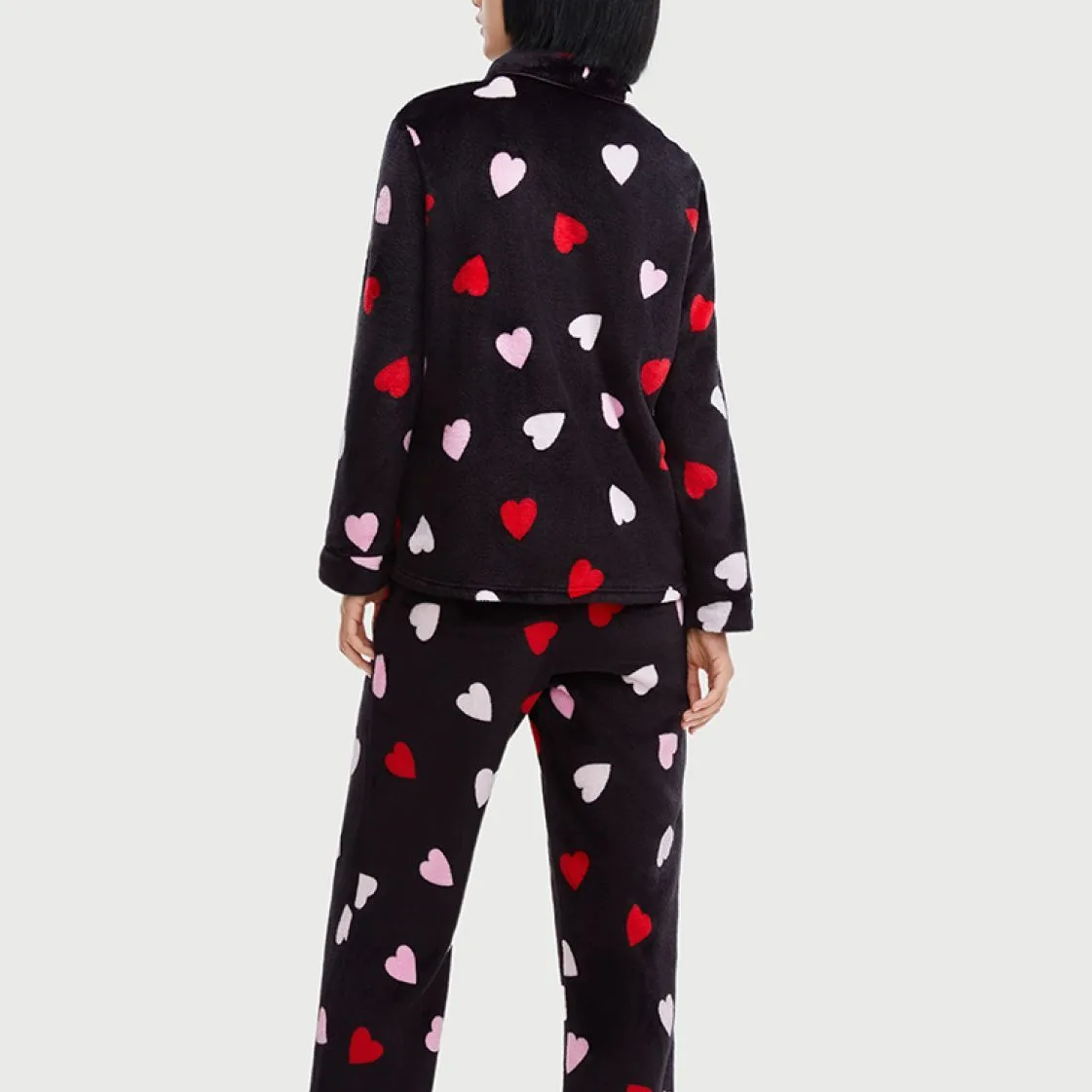 Victoria's Secret Пижамный комплект женский Heartbeat черный — фото 3