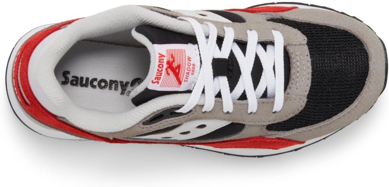 Кроссовки Saucony unisex-child Shadow 6000, черный/красный/серый — фото 2