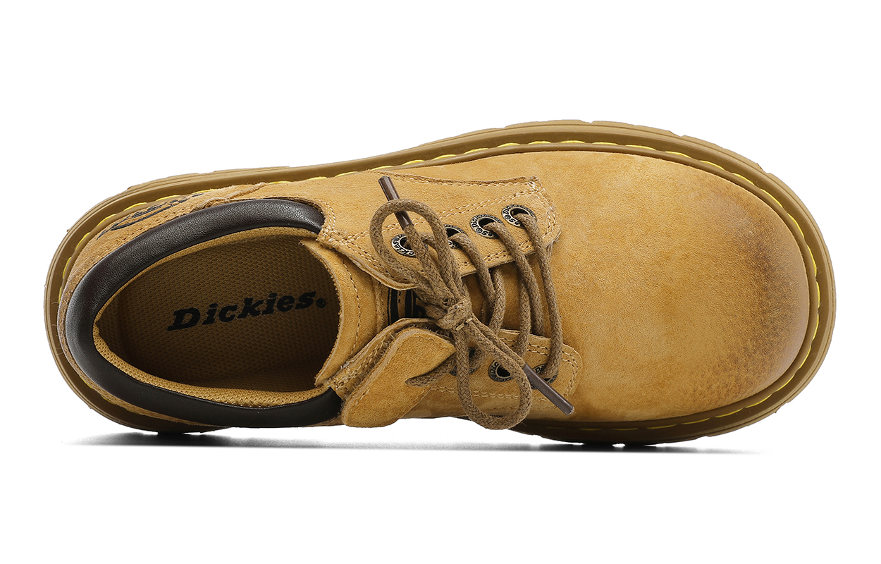 Нескользящие износостойкие низкие детские ботинки Dickies, желтый — фото 3