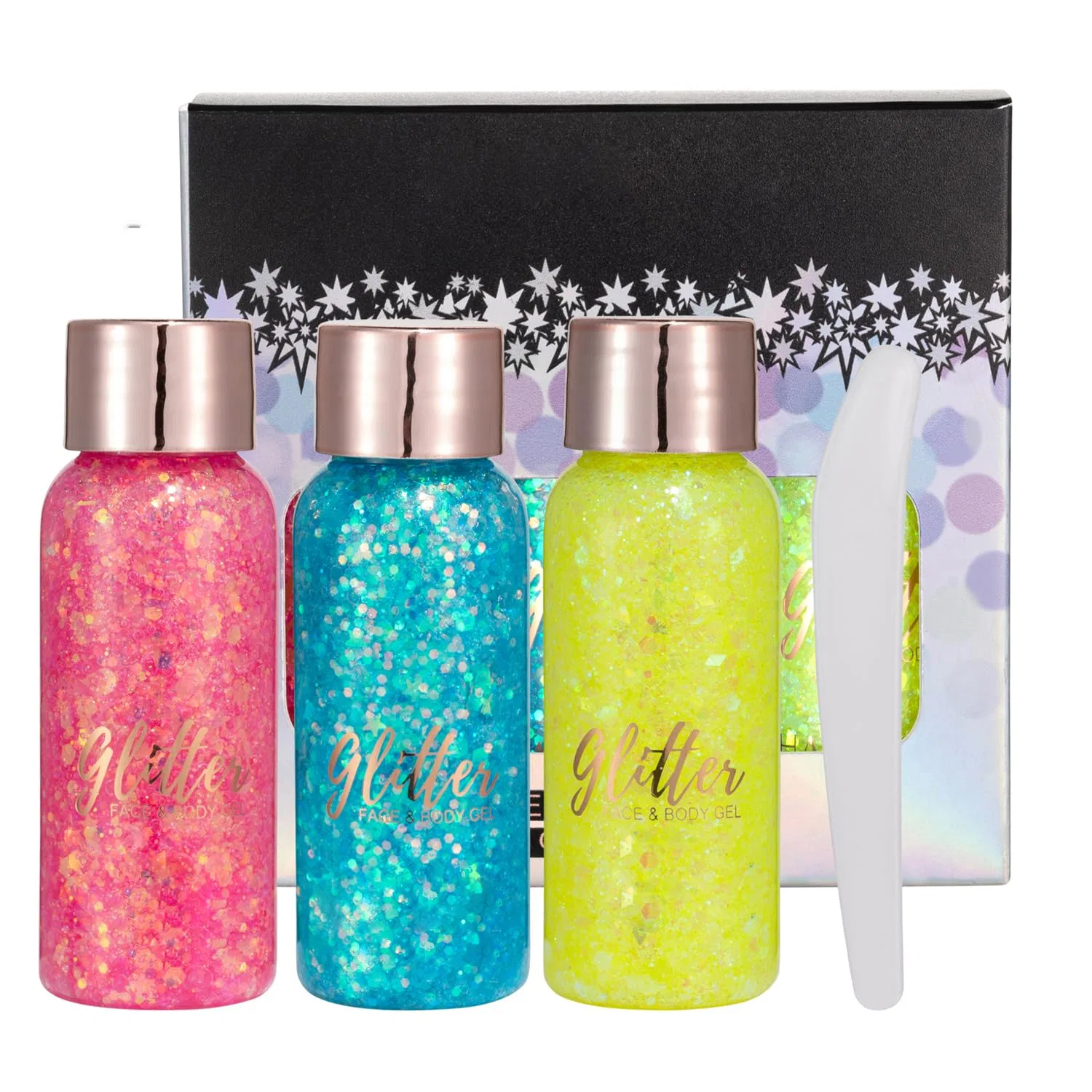 Жидкие блестки для тела и лица «Mermaid Sequins» Gl-Turelifes, Set B