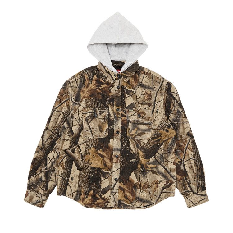 

Рубашка Supreme Quilted Lined Hooded Flannel Shirt, Realtree Hardwoods Camo