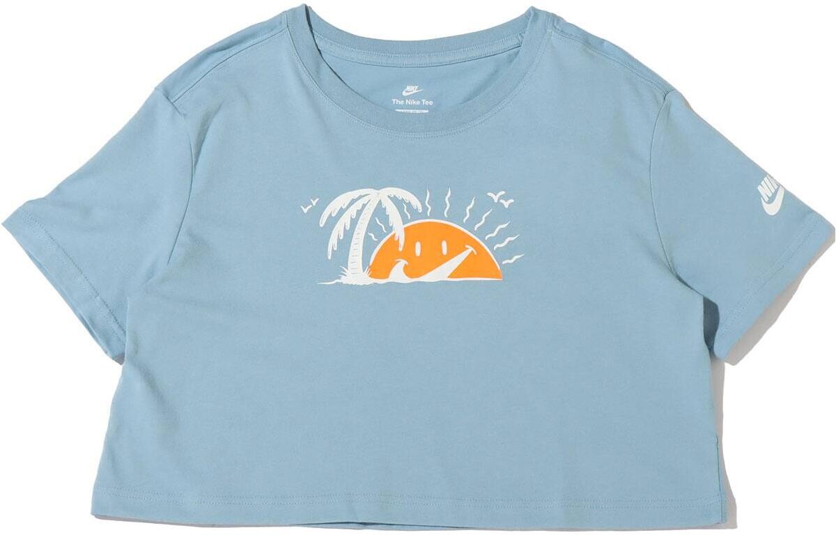 

Укороченный топ женский синий Nike