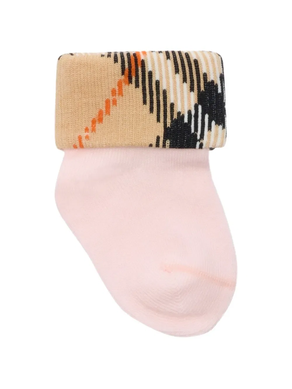 Комплект из двух носков из хлопковой смеси Burberry Kids, розовый