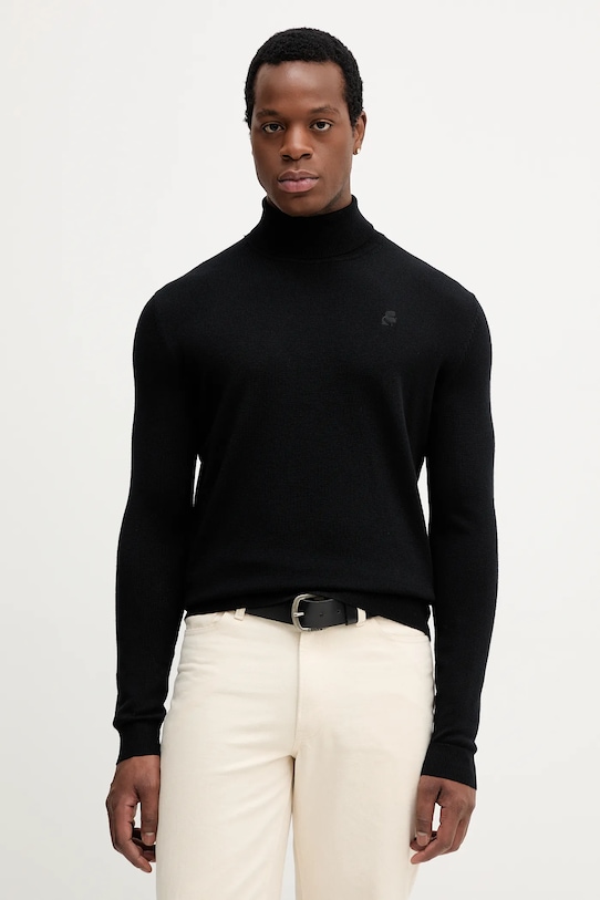 

Шерстяной свитер Karl Lagerfeld, черный