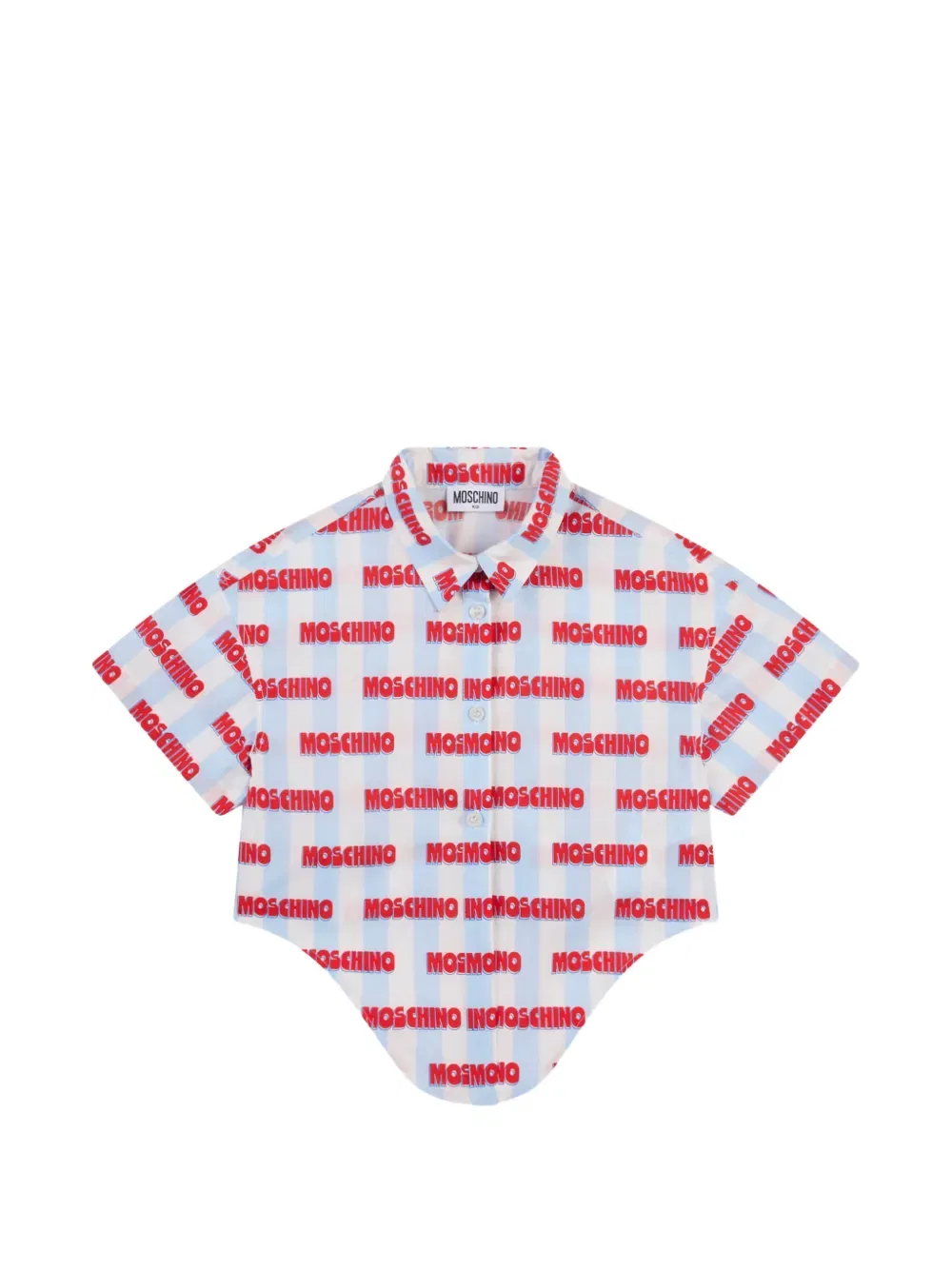 Рубашка в полоску Moschino Kids, белый