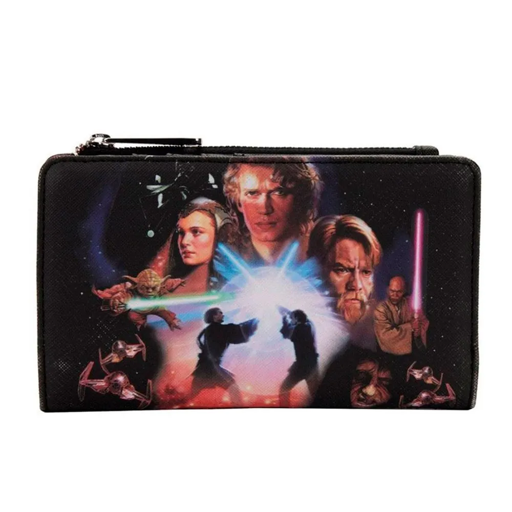 

Кошелек Loungefly Star Wars Prequel Trilogy, черный