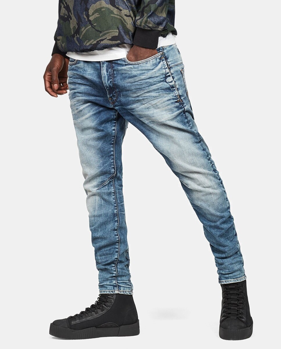 

Синие мужские джинсы скинни G-Star Raw D-Staq 3D G-Star Raw, синий