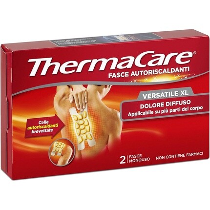

Универсальные терапевтические тепловые повязки ThermaCare для лечения диффузной боли, 8 часов постоянного тепла, 2 одноразовые повязки Thermacare