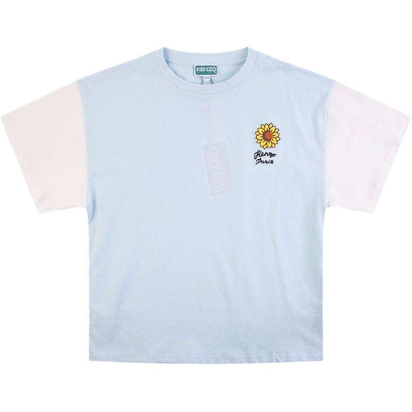 

Детская футболка KENZO, светло-голубой, Синий, Детская футболка KENZO, светло-голубой