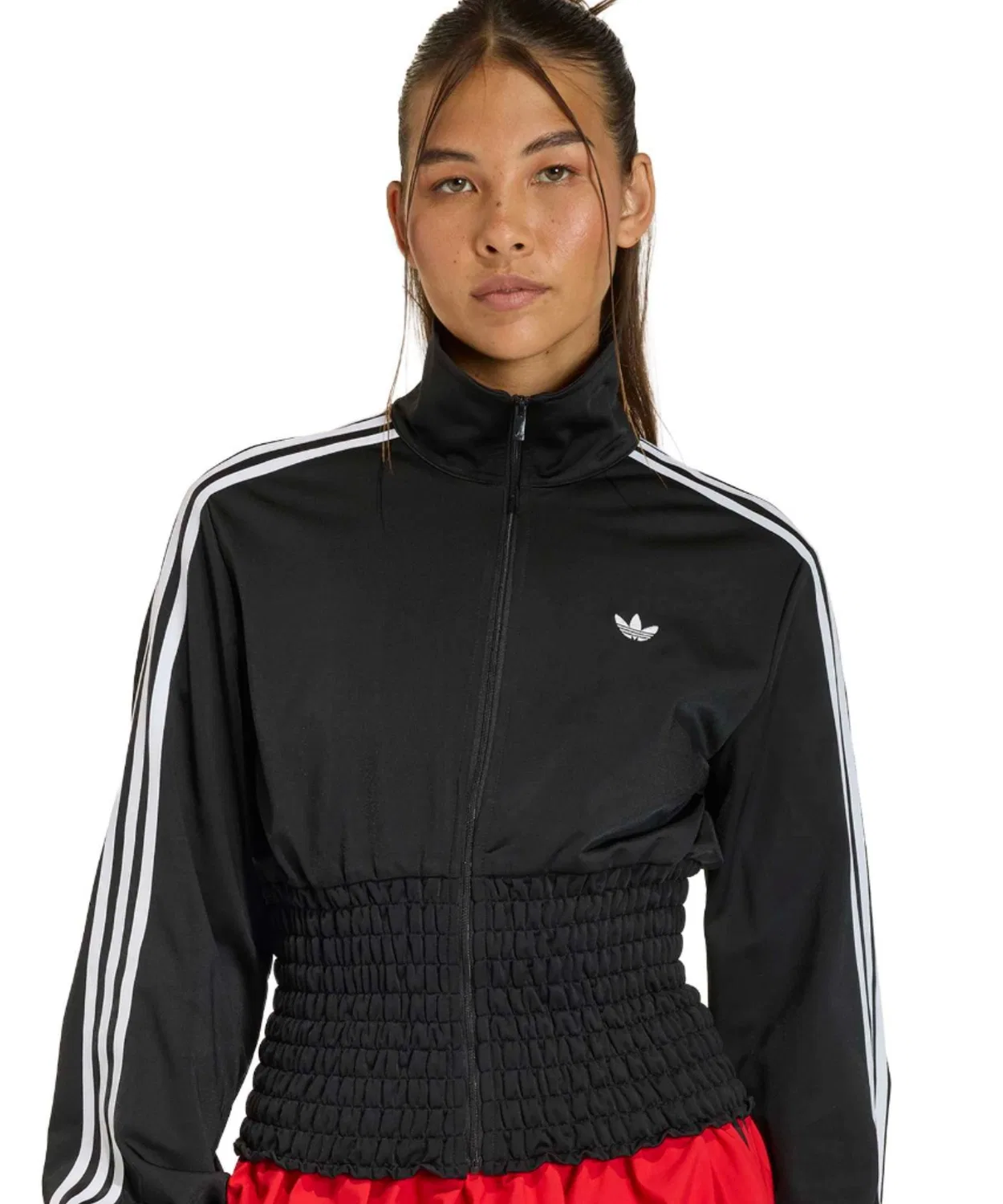 Трек-топ с эффектом смокинга adidas Firebird Track Top, черный — фото 2