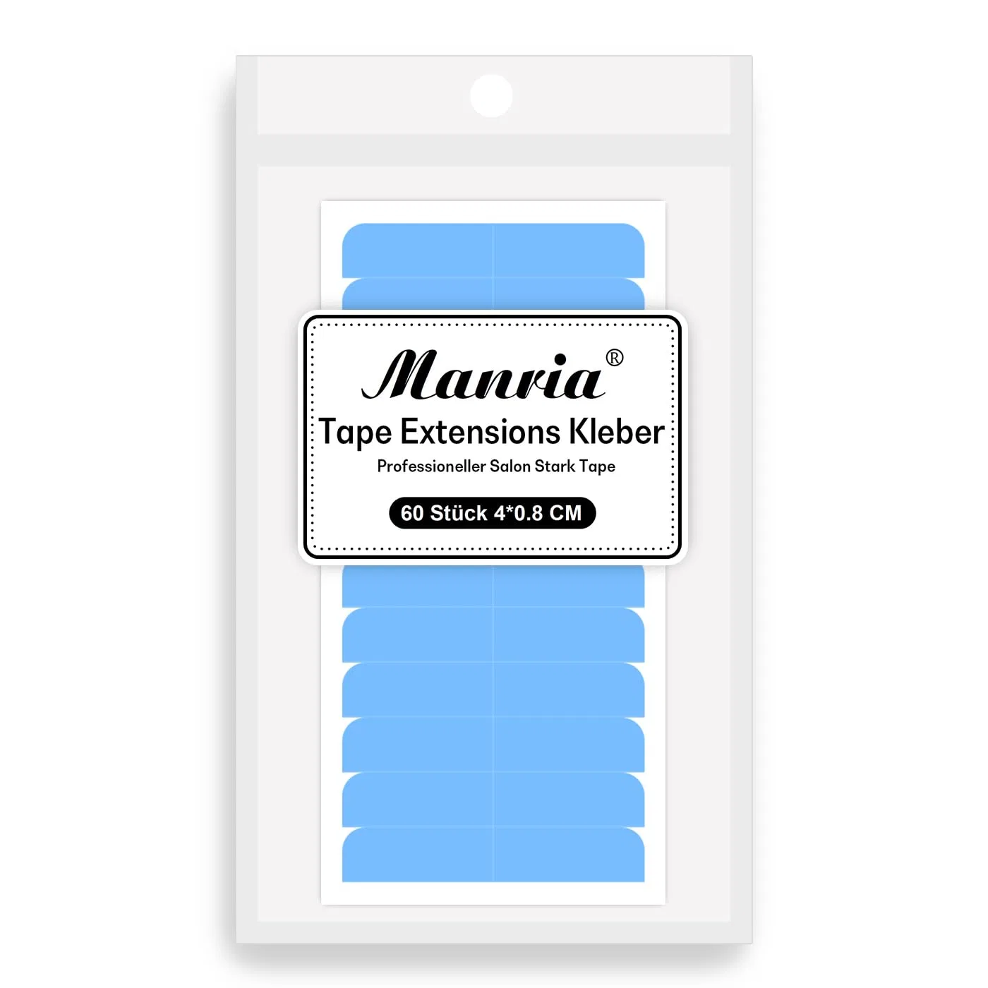 Ленты для наращивания волос Manria Tape Extensions, 60 штук Manria, 60Pcs #Blue
