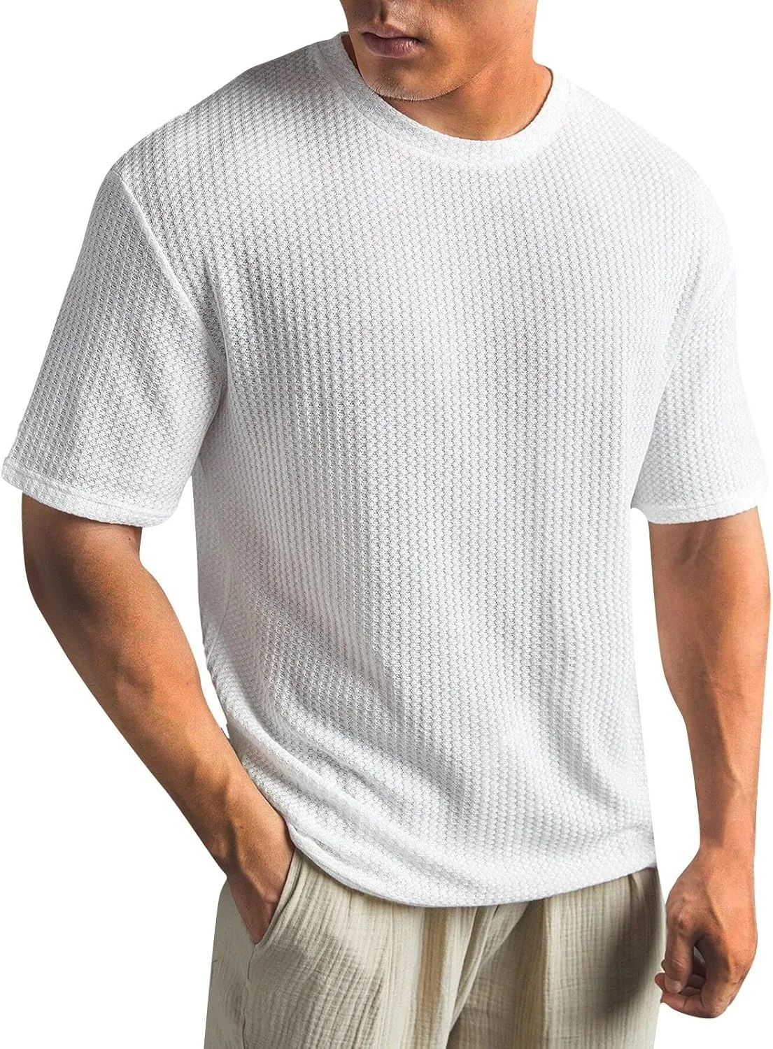 

Мужская поло футболка Henley с коротким рукавом Dry Fit