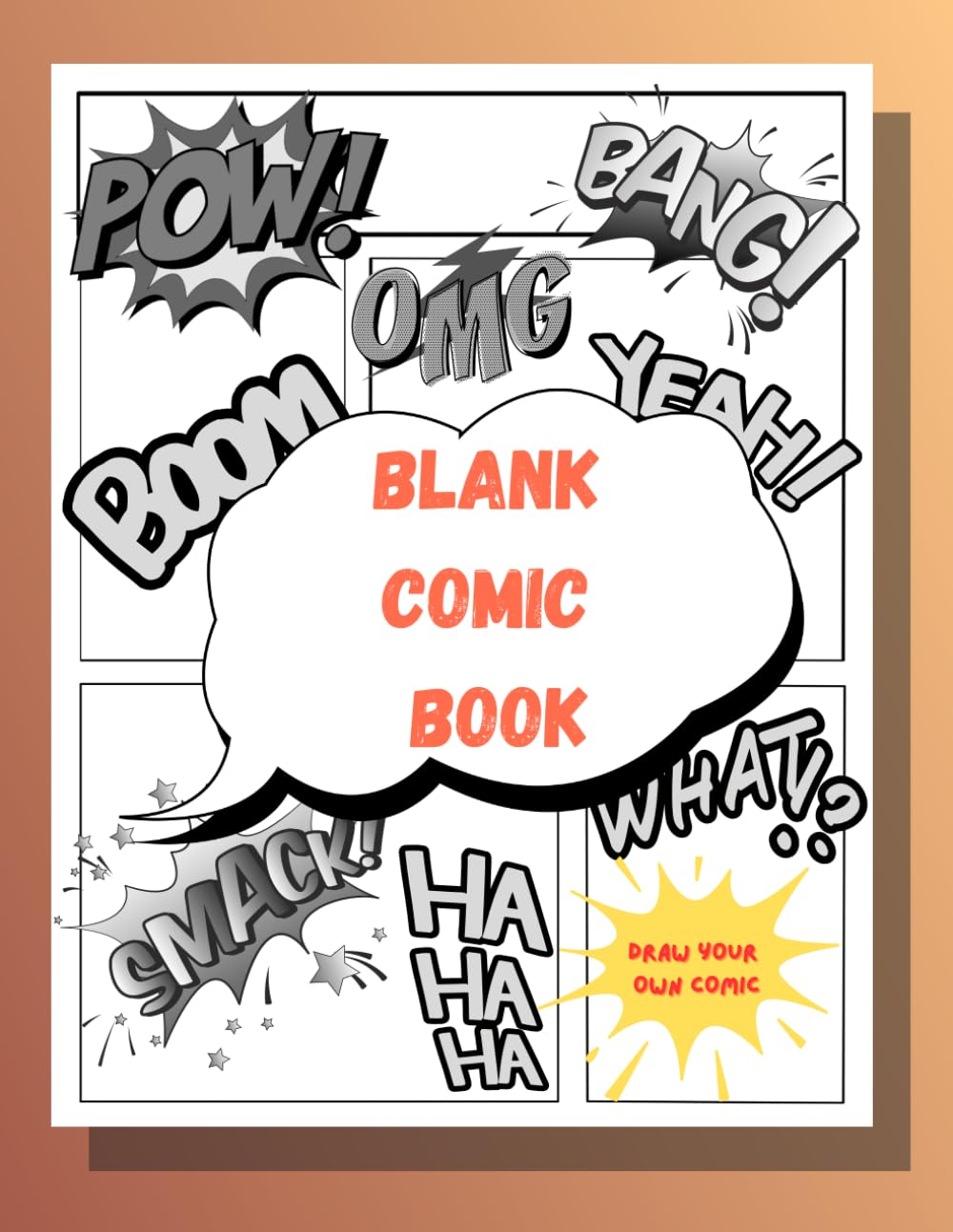 

Blank Comic Book with Panels - 112 pages, 8.5 × 11 inches | Create your own comics | for Kids and Adults: Perfect for comic lovers, storytellers, ... comic panels to sketch your own adventures! (Independently published)