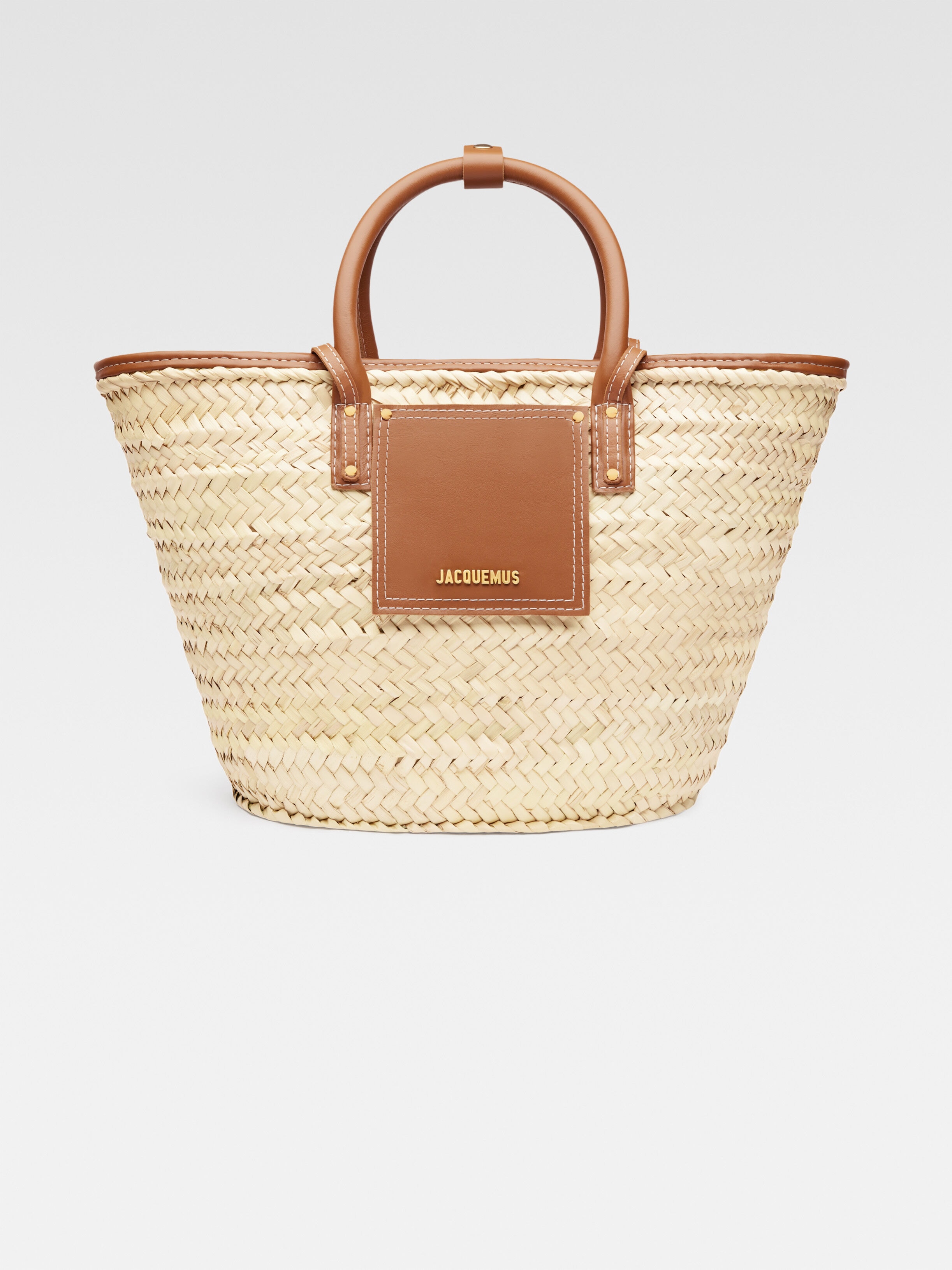 

Пляжная сумка-корзина JACQUEMUS The Soli basket, светло-коричневый