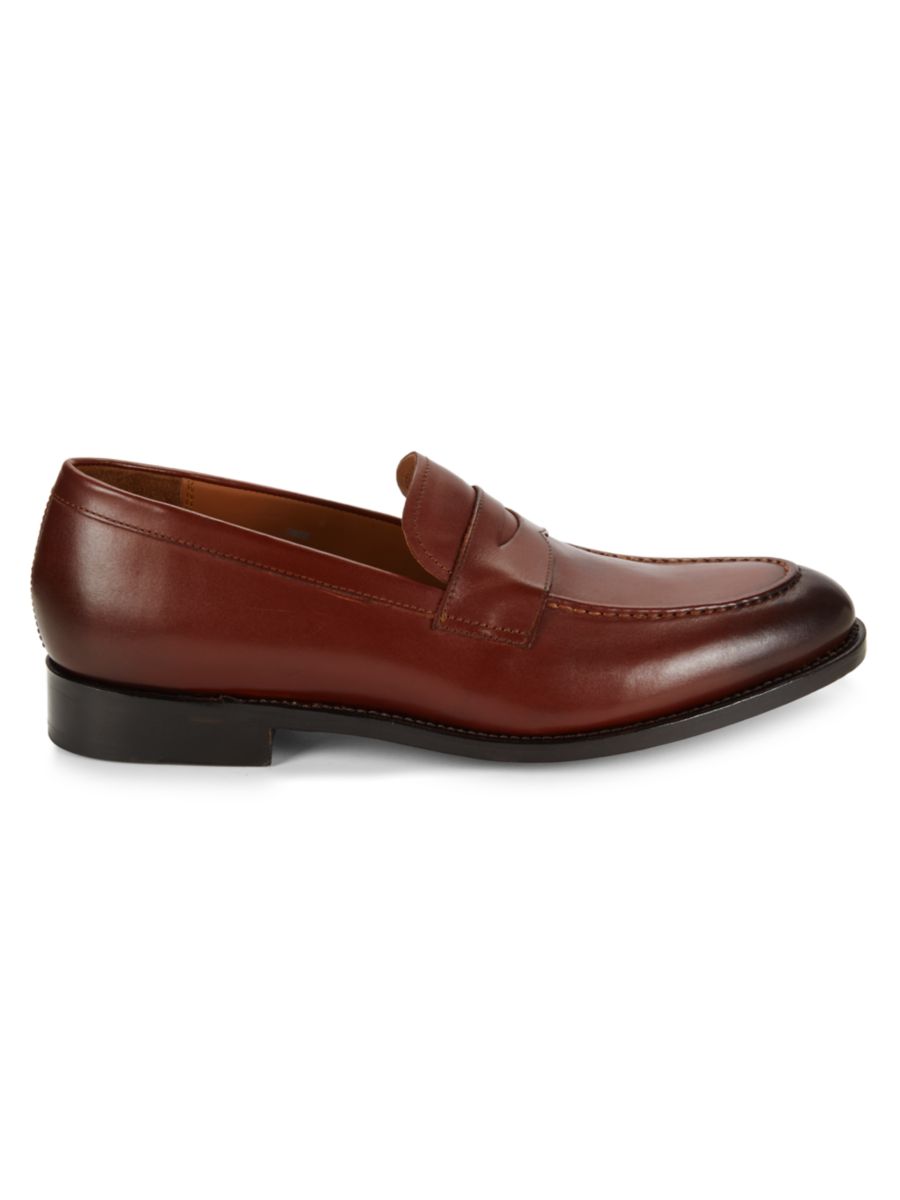 

Кожаные пенни-лоферы Shelby Allen Edmonds, цвет Chili