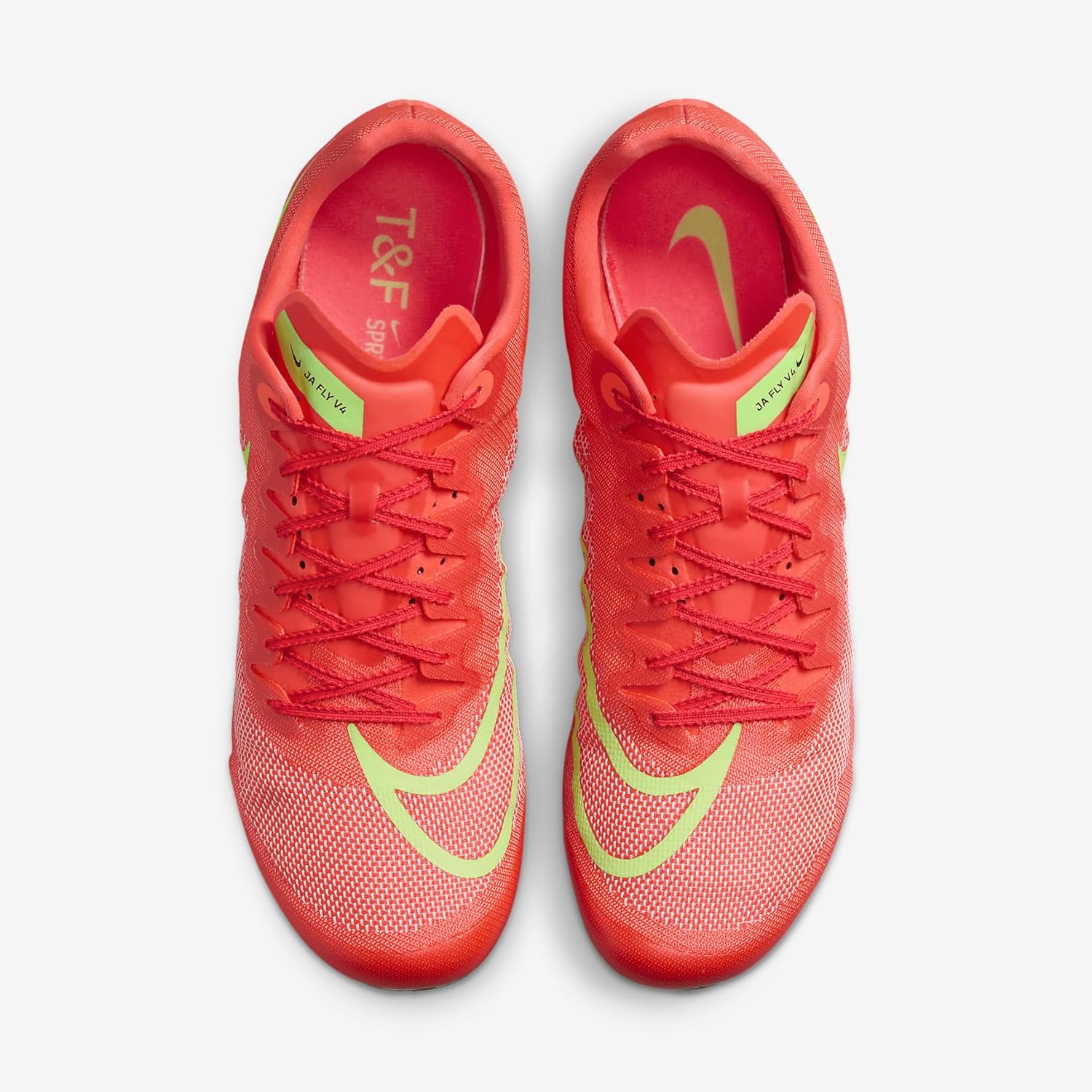 Бутсы Nike Unisex JA Fly 4 (400 - гоночный синий/белый-оранжевый), Bright Crimson/Hyper Orange/Barely Volt/Washed Coral — фото 4