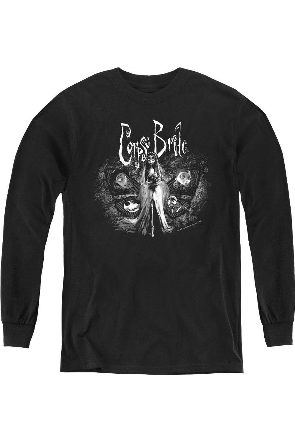 

Футболка с длинным рукавом "Corpse Bride" для молодежи "Невеста" Gildan, черный