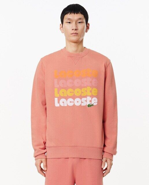 

Толстовка Jogger с градиентным принтом с эффектом размытости Lacoste, розовый