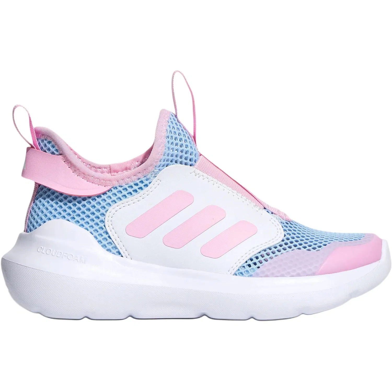Детские кроссовки для бега Tensaur Adidas сине-розово-белые — фото 3