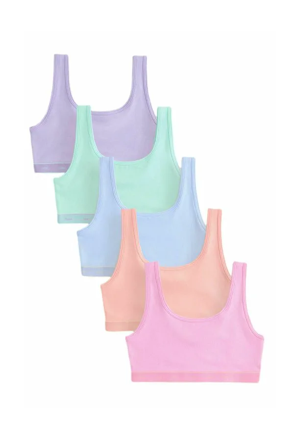 Топ с вырезом-лодочкой, 5 штук, стандартный крой. Next, Pink Orange