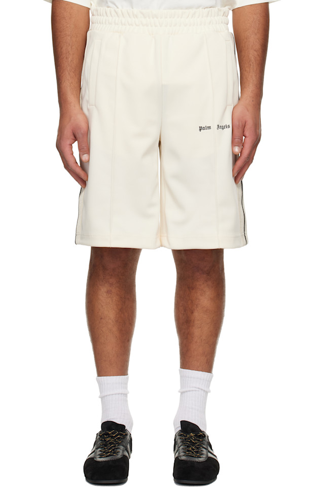 

Palm Angels Классические спортивные шорты Off-White с логотипом
