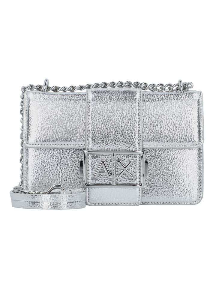 

Наплечная сумка Armani Exchange, серебряный