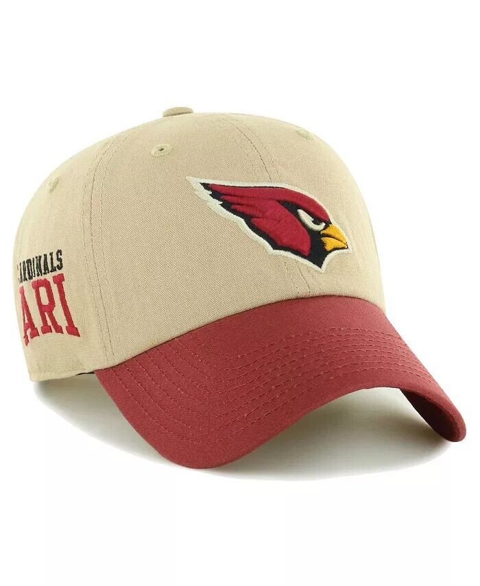 

Мужская брендовая мужская регулируемая шапка цвета хаки/кардинал Arizona Cardinals Ashford Clean Up 47 '47 Brand, коричневый