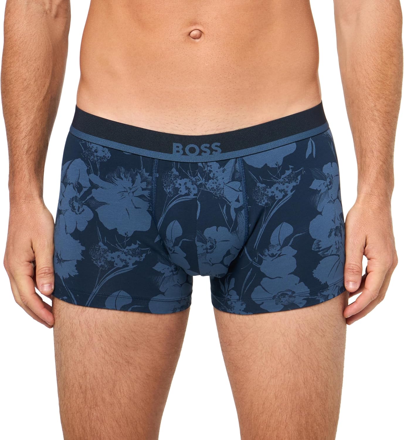 

BOSS мужские трусы-боксеры Bold Logo 365 из хлопка с эластаном, Navy Shine Floral