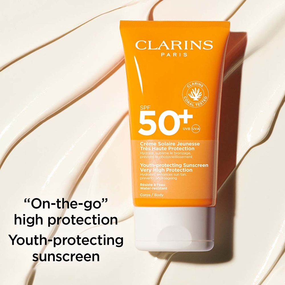 Солнцезащитный крем для тела spf50+ солнцезащитный крем spf 50+ Clarins, 150 мл — фото 2