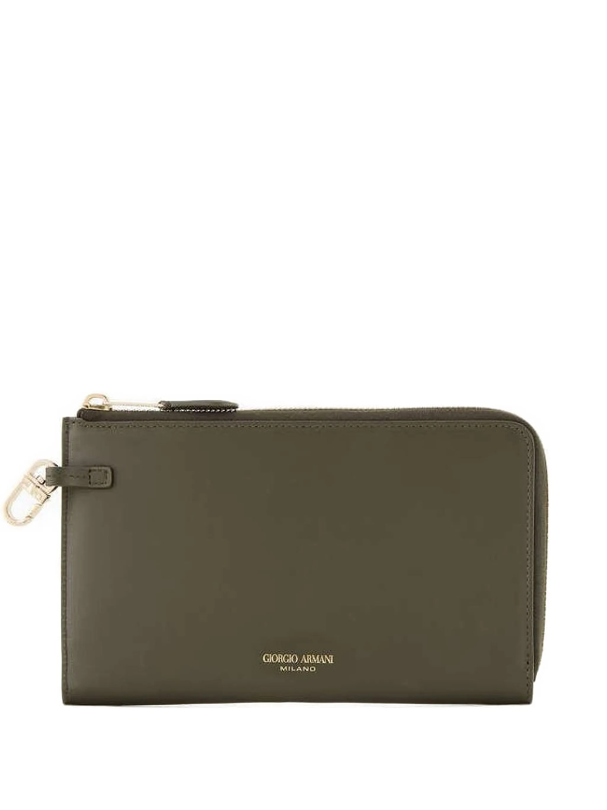 

Кошелек с круговой молнией Giorgio Armani, зеленый