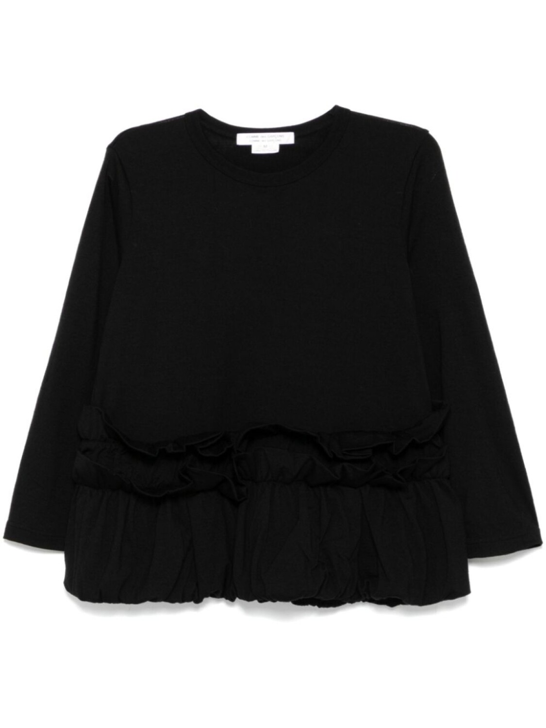 

Футболка с оборками Comme Des Garçons Comme Des Garçons, черный