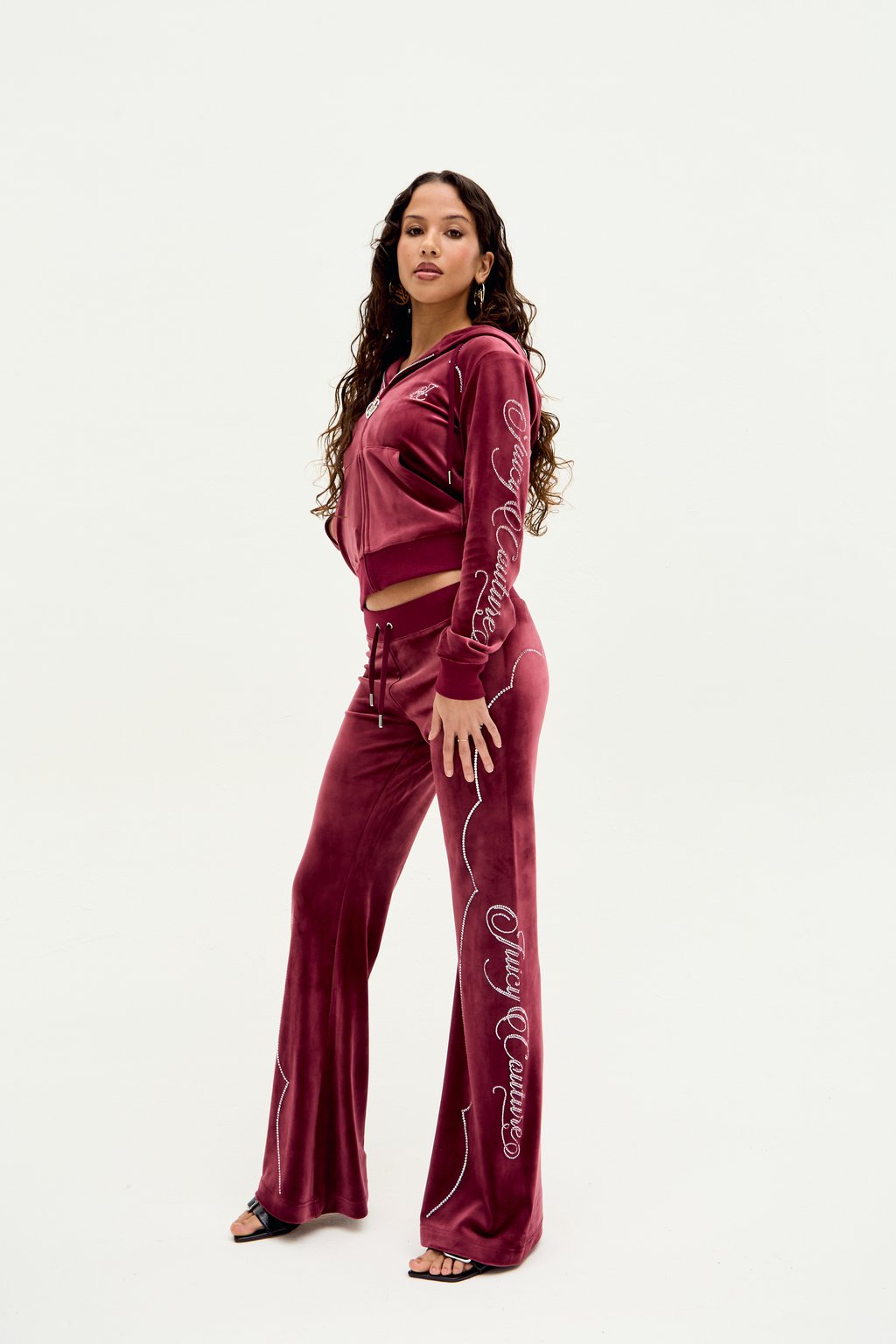 

Спортивные штаны WESTERN LAYLA Juicy Couture, темно-красный