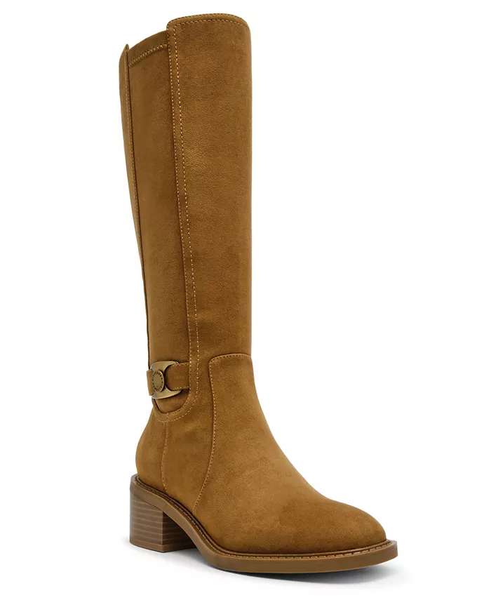 Женские сапоги Anessa до колена Anne Klein, коричневый/бежевый