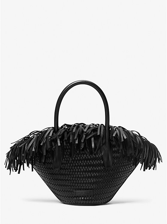 

Мини-Сумка-Корзина из кожи ручной работы Sardinia Michael Kors, черный