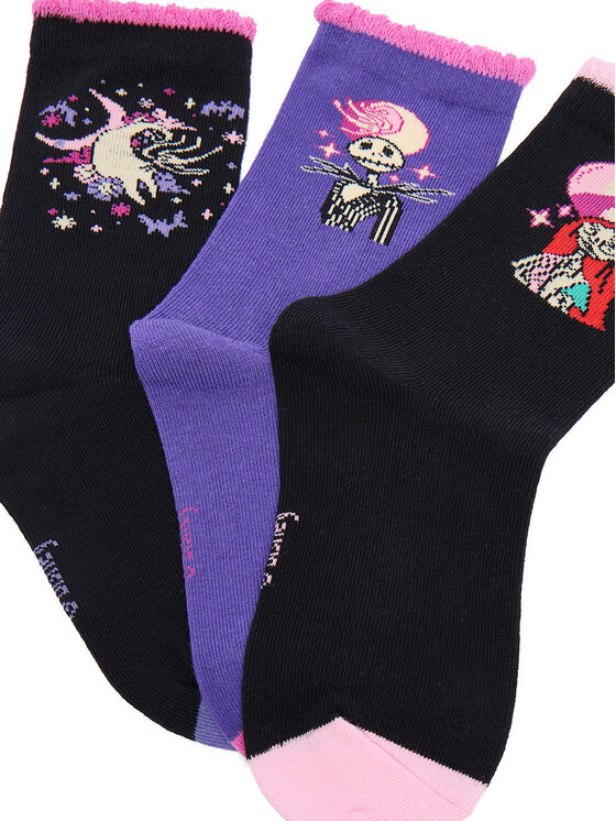 Короткие носки CEO-ACCCS-AW25-335NBC(3-PACK) Nightmare Before Christmas, черный — фото 3