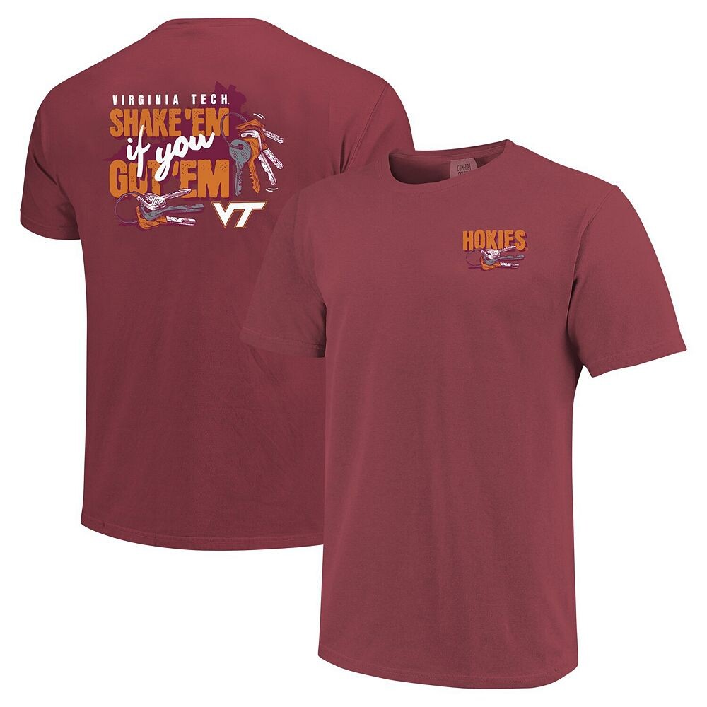 

Унисекс темно-бордовая футболка Virginia Tech Hokies Hyper Local Key Shaker Image One, цвет Vat Red