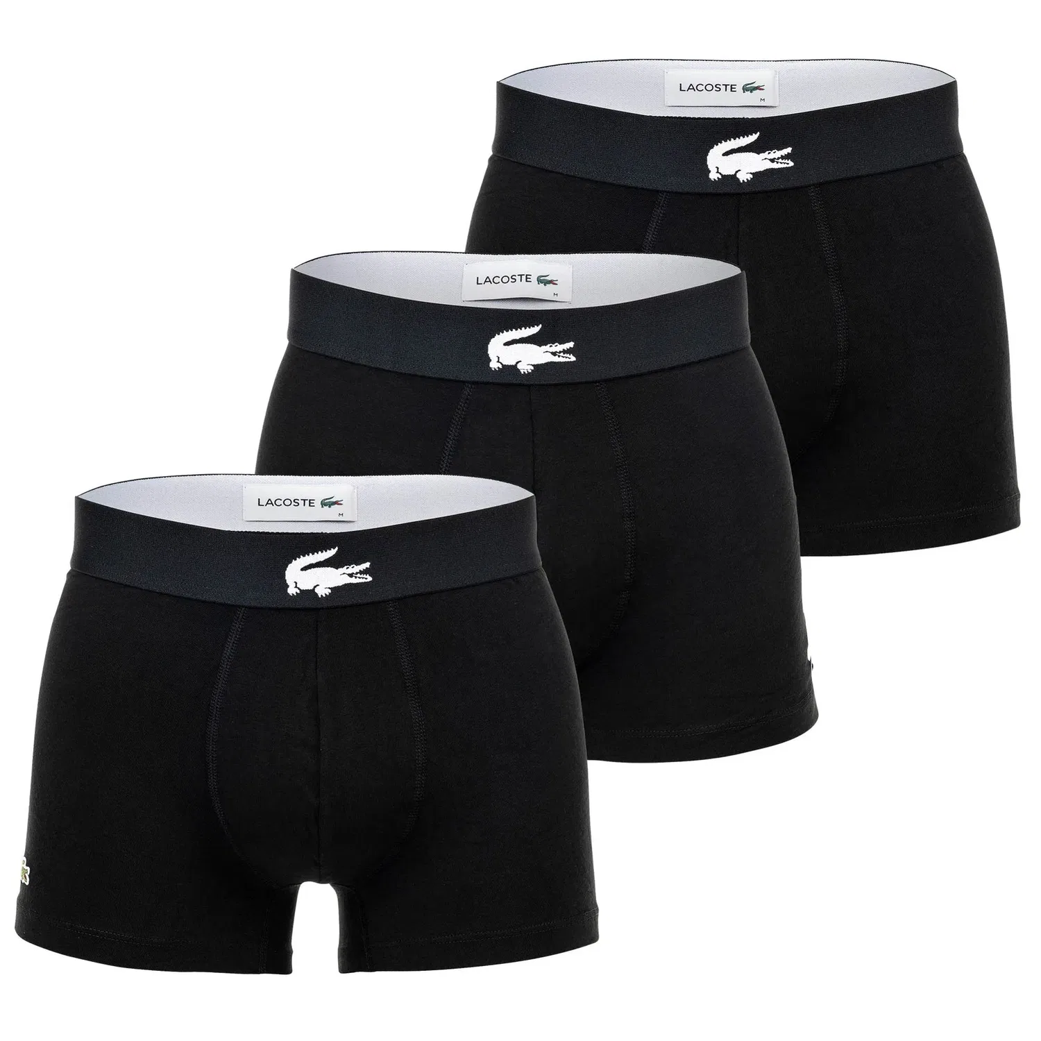 Боксеры 3-пак Lacoste, черный