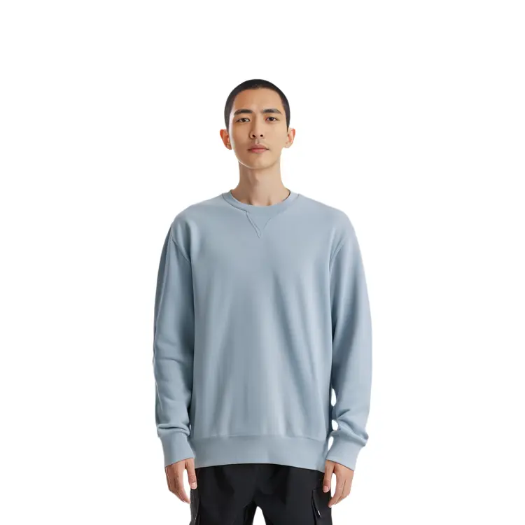 Толстовка унисекс светло-голубая Uniqlo, светло-голубой — фото 3