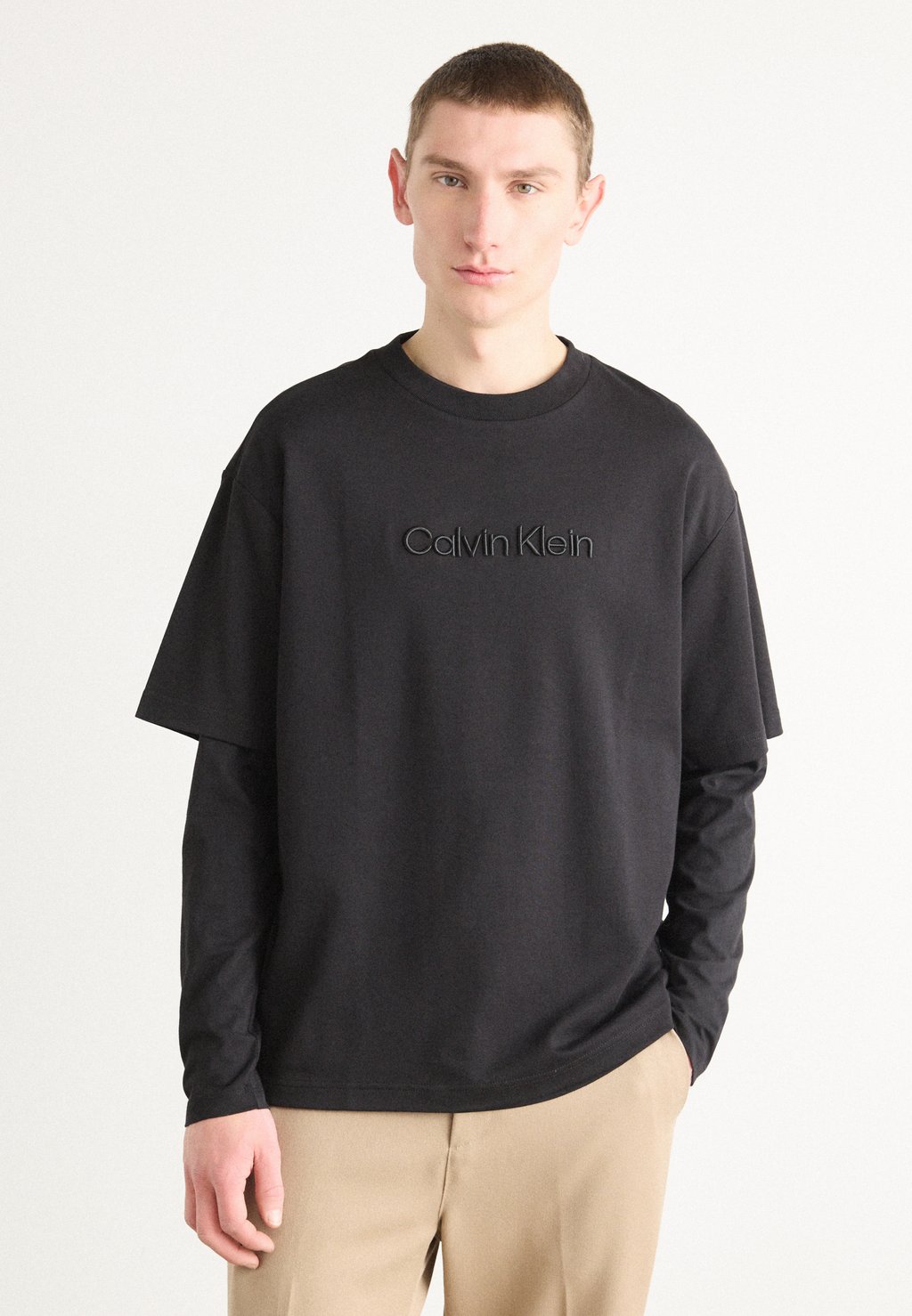 

Футболка с принтом FASHION LOGO TEE Calvin Klein, черный